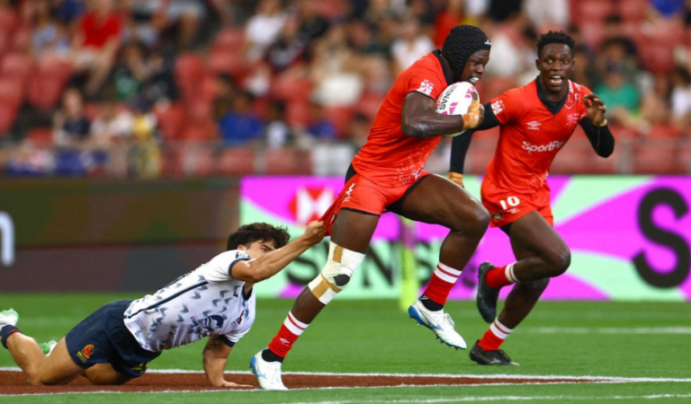 Kenya Sevens sweep aside Spain, face Fiji in Singapore Sevens final